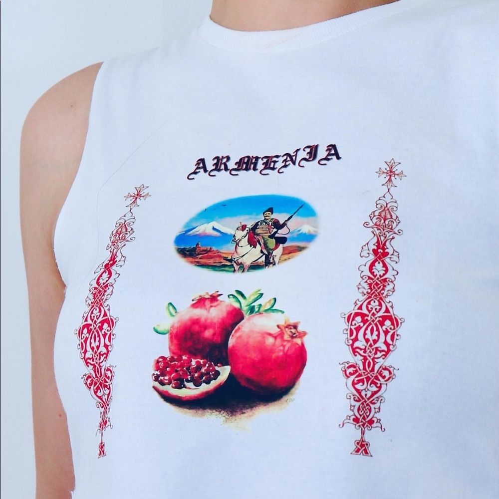 Handmade Armenian Traditional Graphic Top by MELGA - Picture 5 of 5